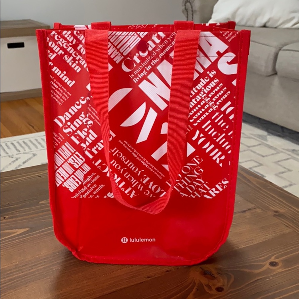 Lululemon Snap Tote Bag Red